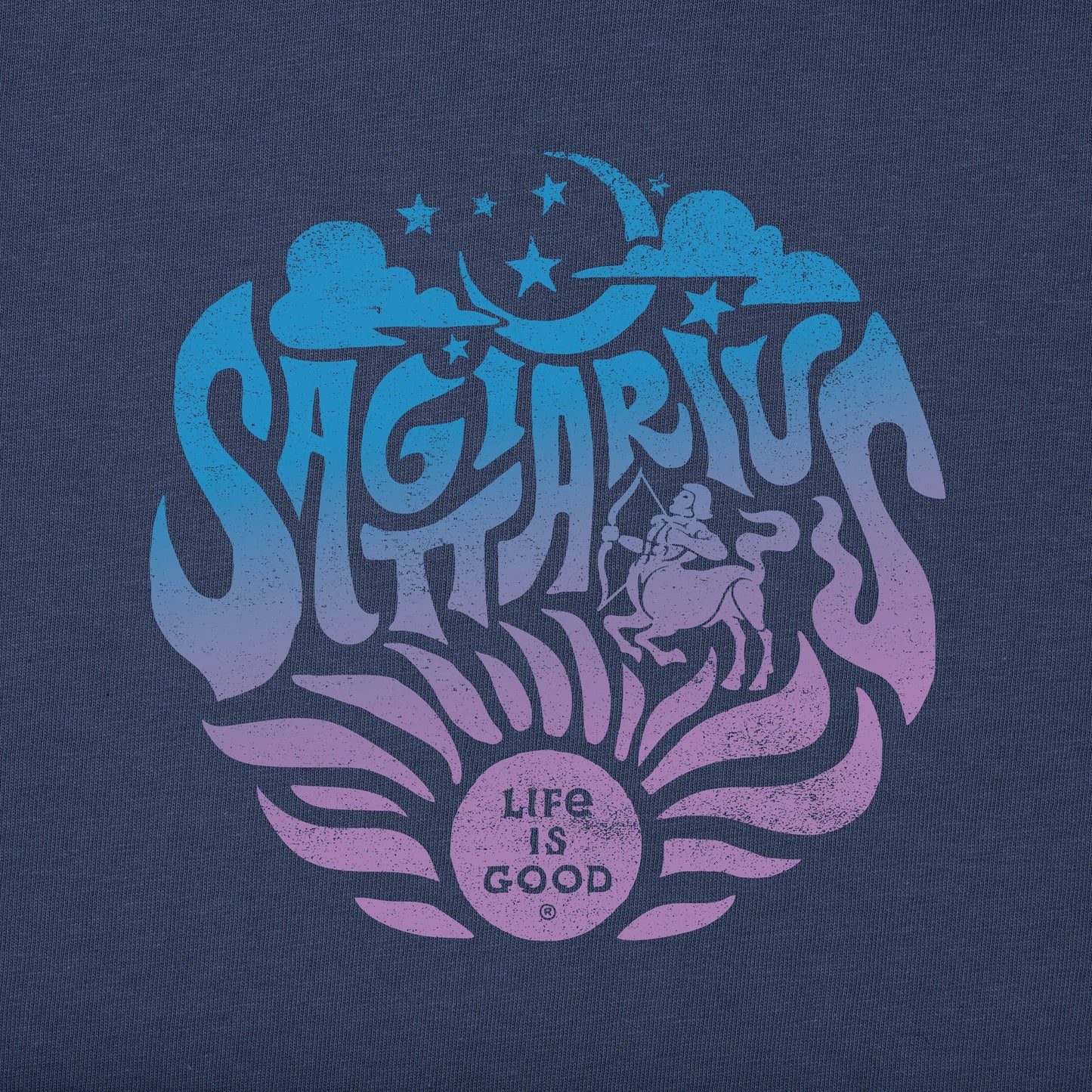 Women's Sagittarius Zodiac Vibes Short Sleeve Crusher Tee