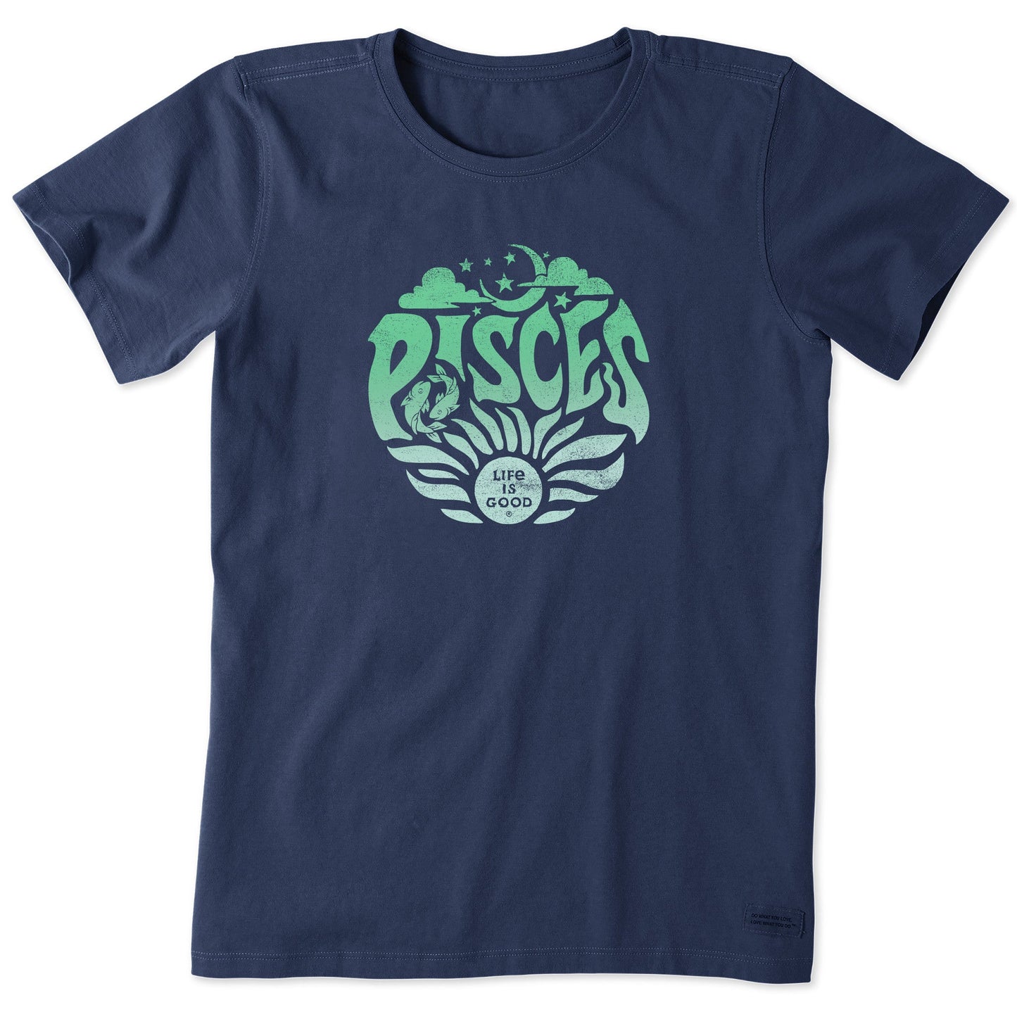 Women's Pisces  Zodiac Vibes Short Sleeve Crusher Tee