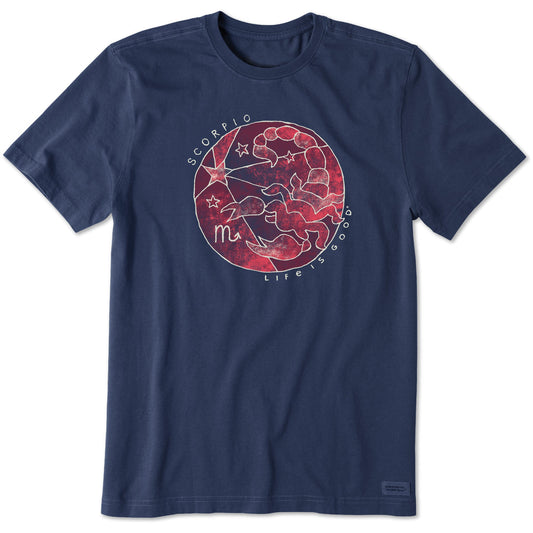 Men's Trippy Scorpio Short Sleeve Crusher Tee
