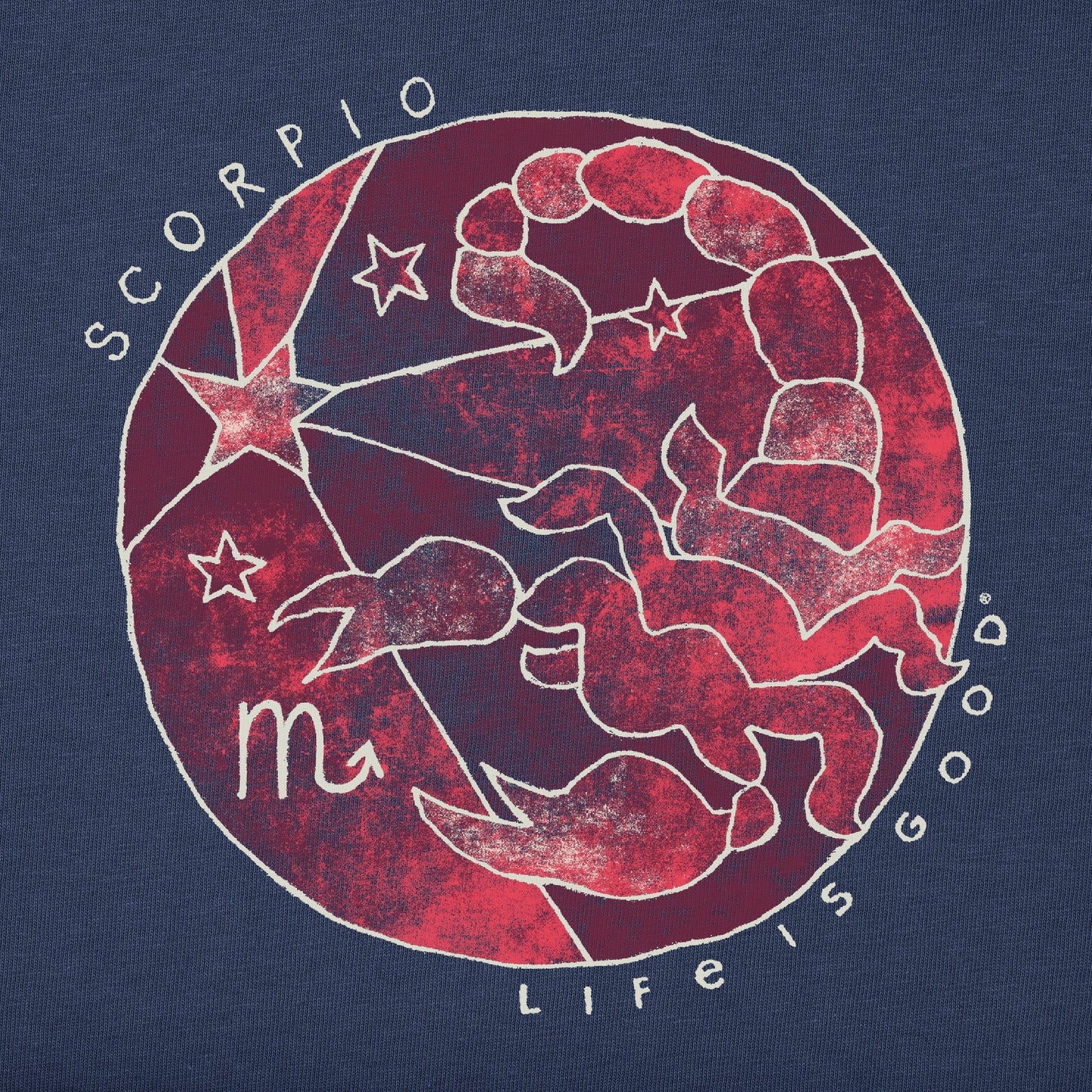 Men's Trippy Scorpio Short Sleeve Crusher Tee