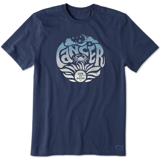 Men's Cancer  Zodiac Vibes Short Sleeve Crusher Tee