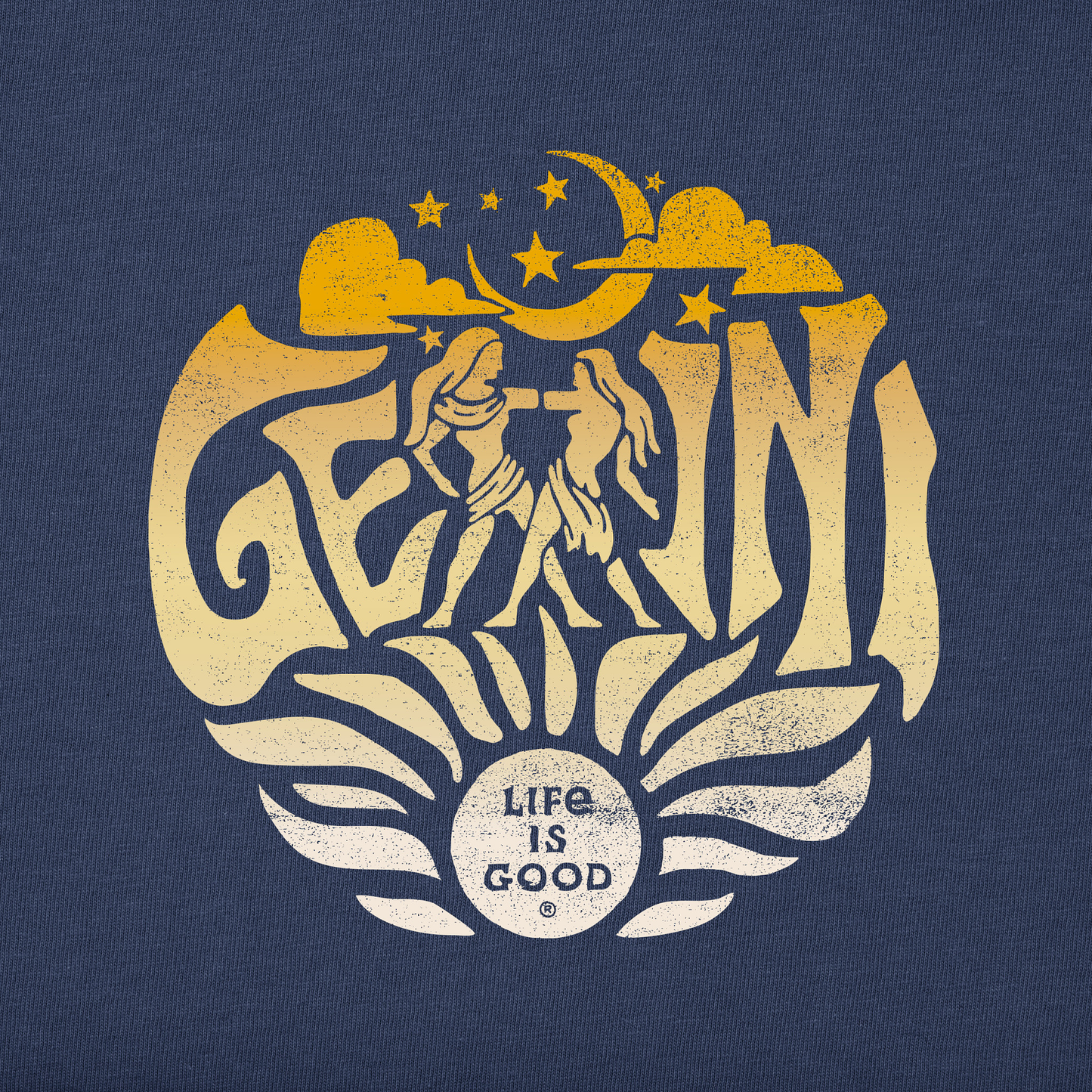 Men's Gemini  Zodiac Vibes Short Sleeve Crusher Tee