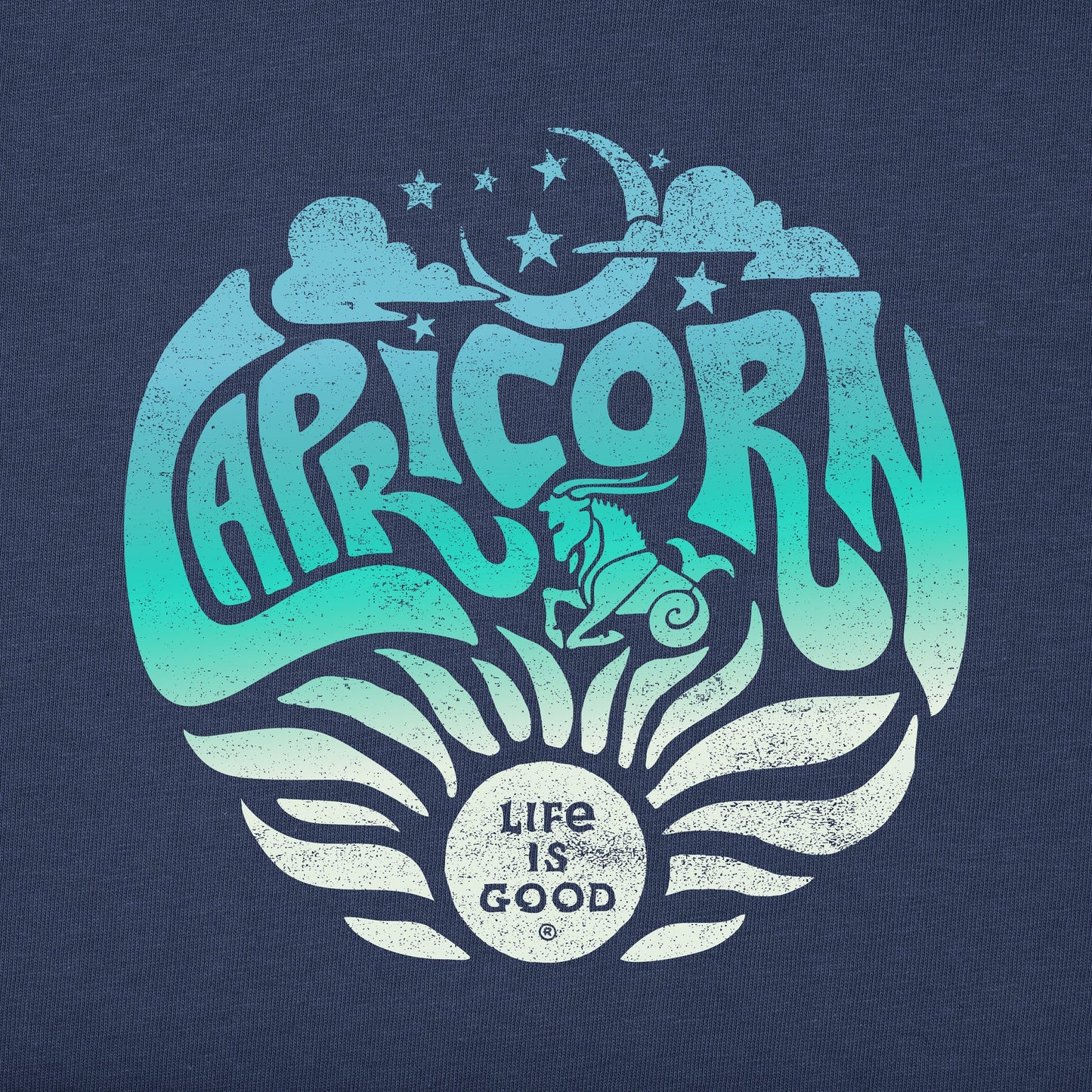 Women's Capricorn Zodiac Vibes Short Sleeve Crusher Tee