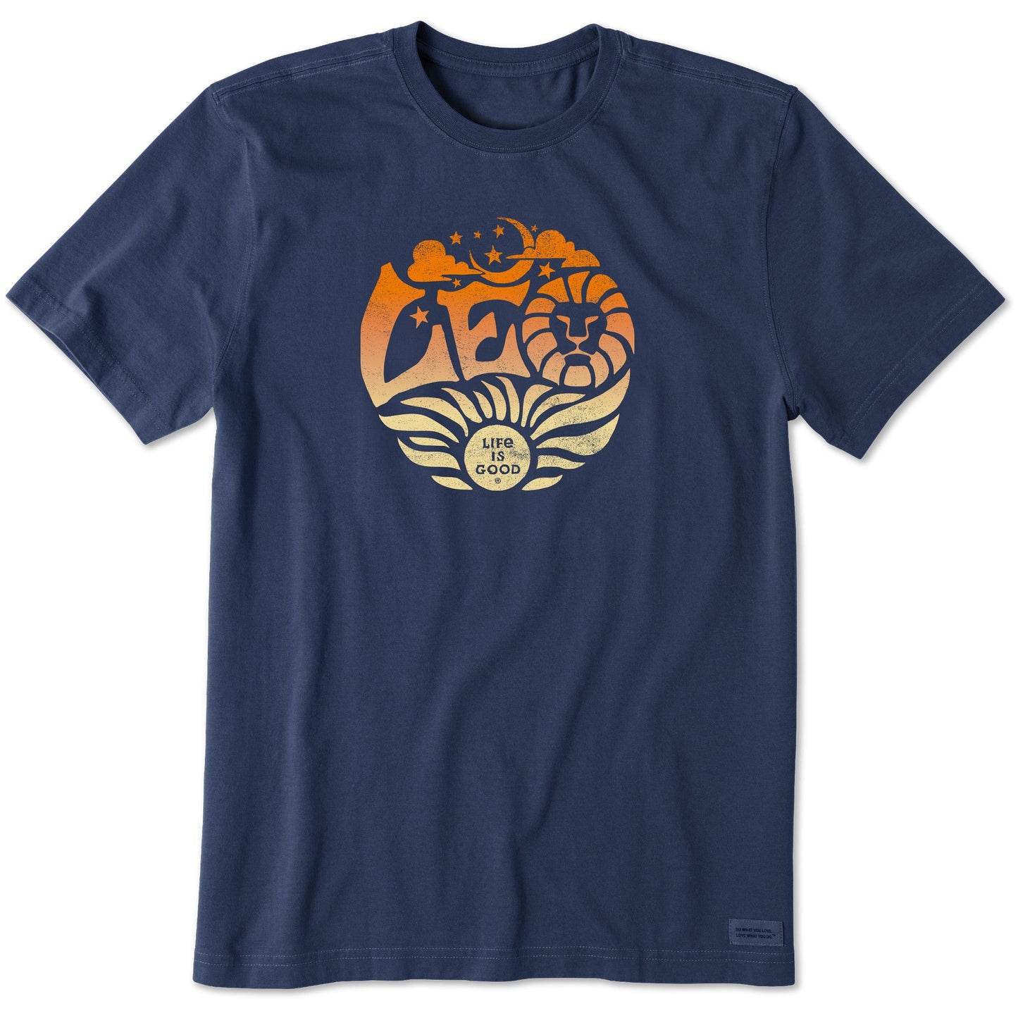 Men's Leo Zodiac Vibes Short Sleeve Crusher Tee