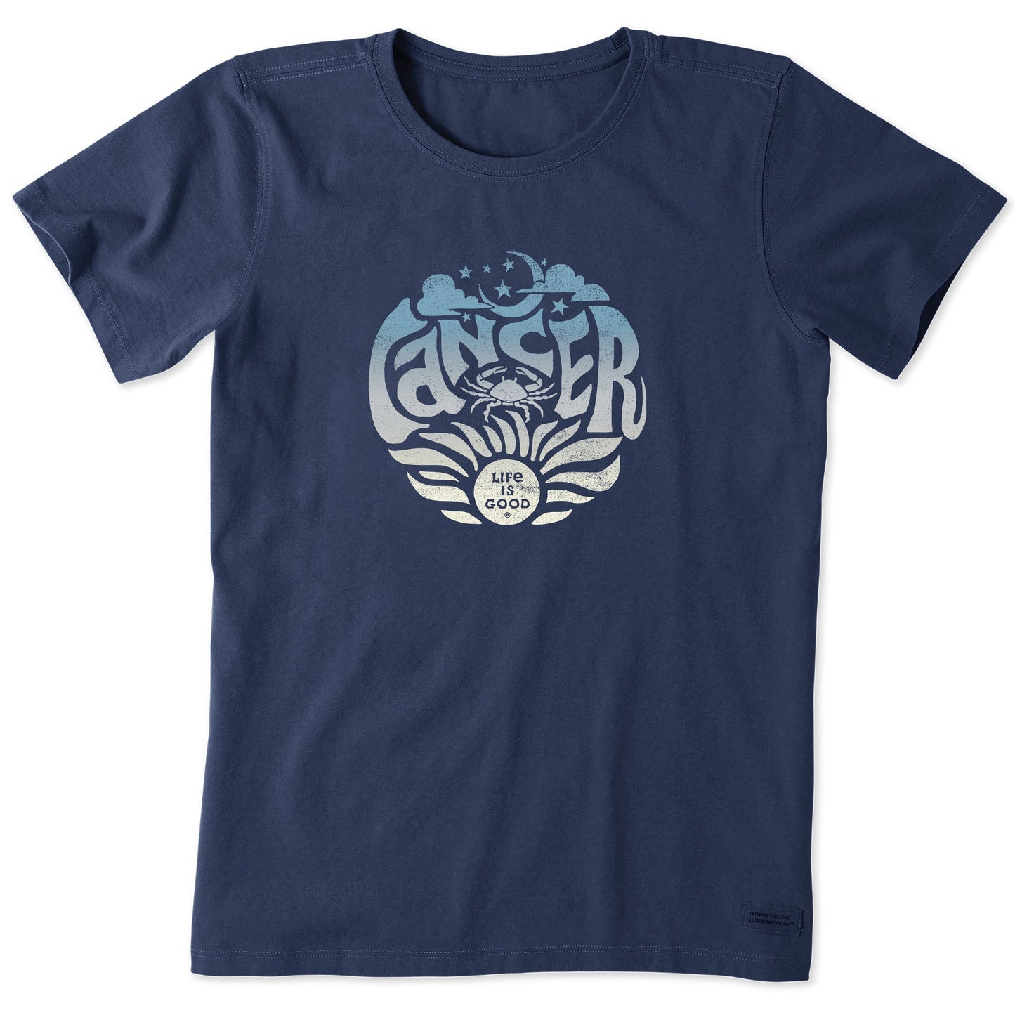 Women's Cancer  Zodiac Vibes Short Sleeve Crusher Tee