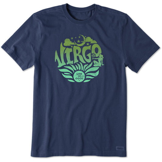 Men's Virgo Zodiac Vibes Short Sleeve Crusher Tee