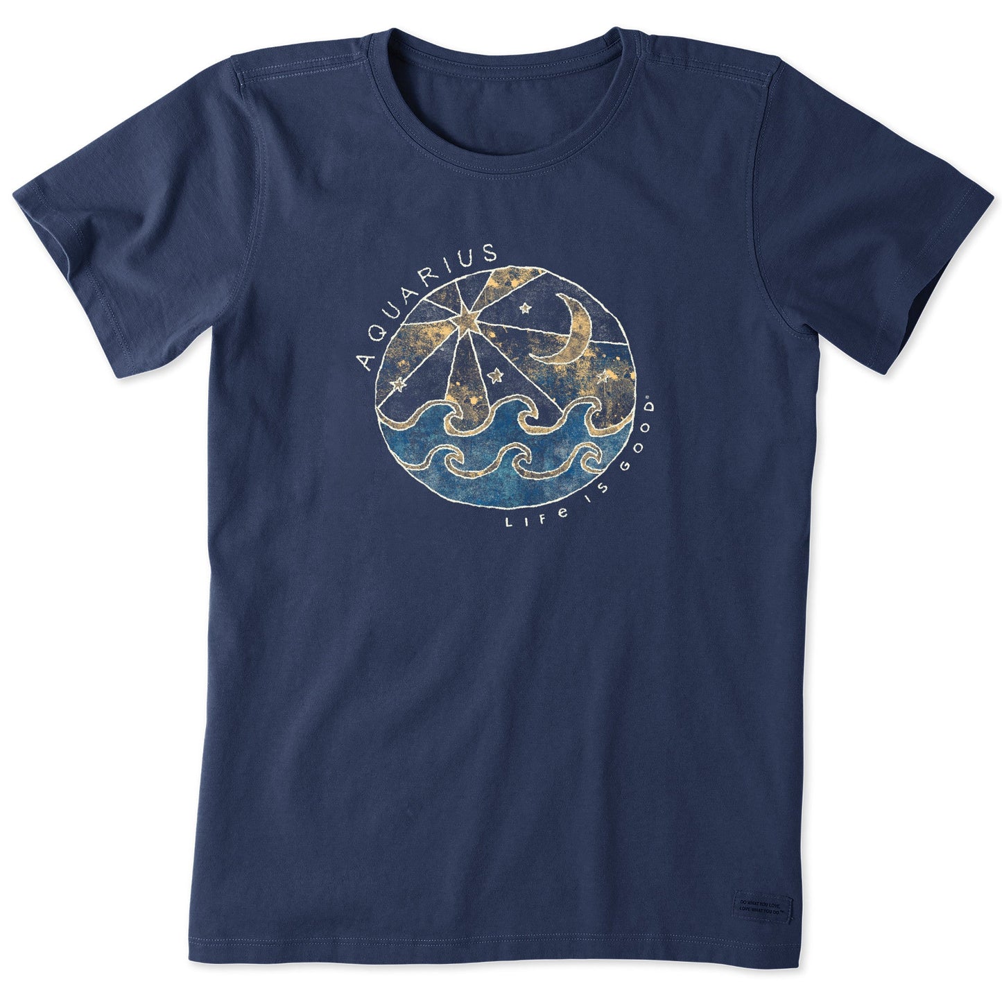 Women's Trippy Aquarius Short Sleeve Crusher Tee