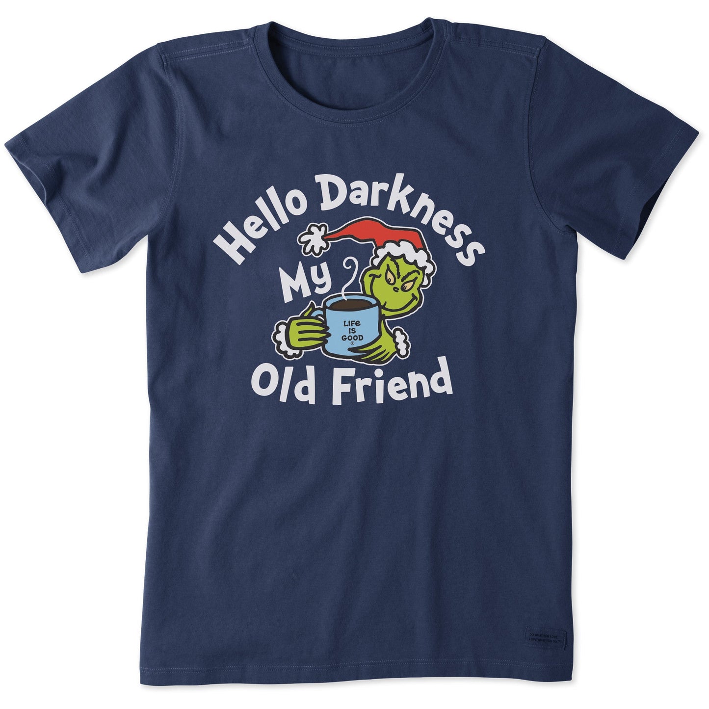 Women's Grinch Hello Darkness Short Sleeve Crusher Tee