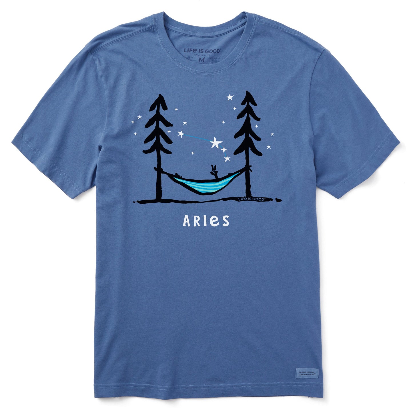 Men's Zodiac Hammock Aries Short Sleeve Crusher Tee