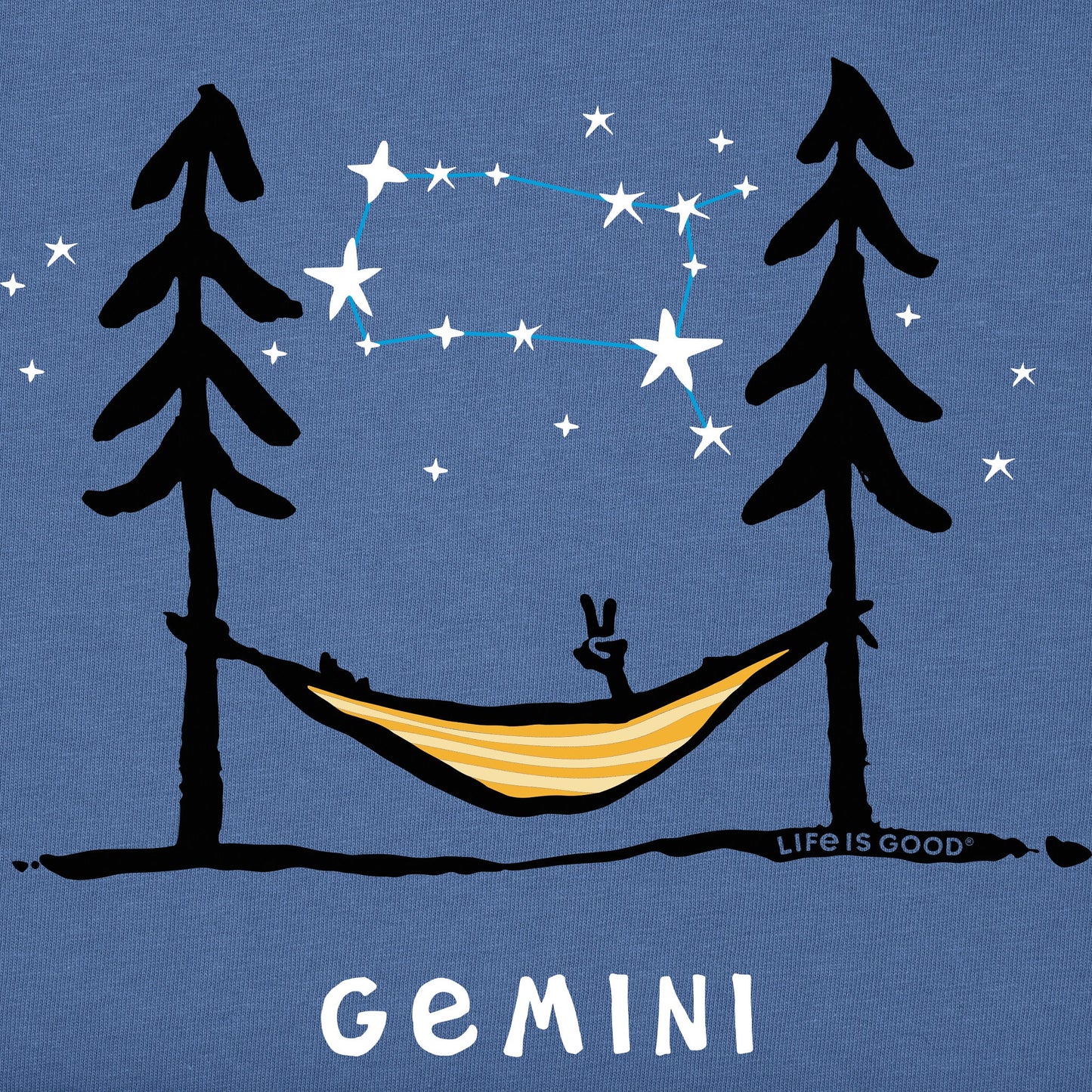 Men's Zodiac Hammock Gemini Short Sleeve Crusher Tee