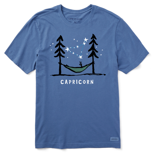 Men's Zodiac Hammock Capricorn Short Sleeve Crusher Tee