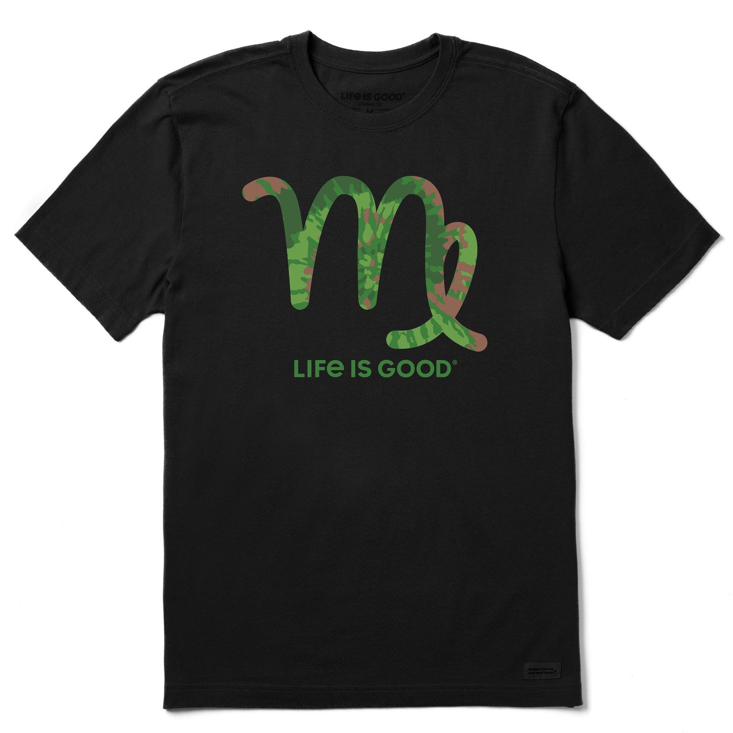 Men's Virgo Sign Tie Dye Short Sleeve Crusher Tee