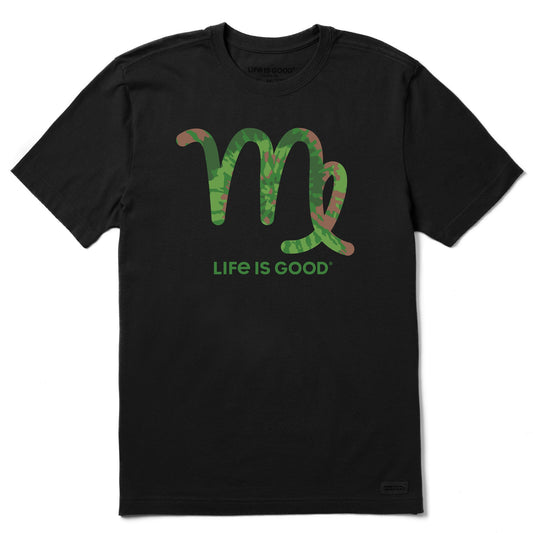 Men's Virgo Sign Tie Dye Short Sleeve Crusher Tee