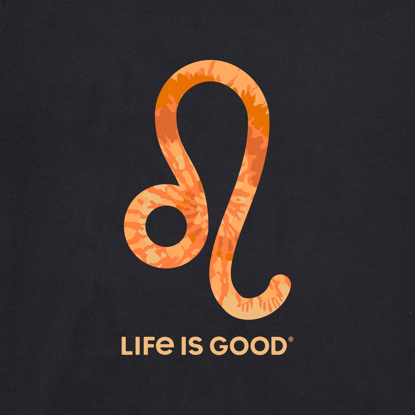 Men's Leo Sign Tie Dye Short Sleeve Crusher Tee