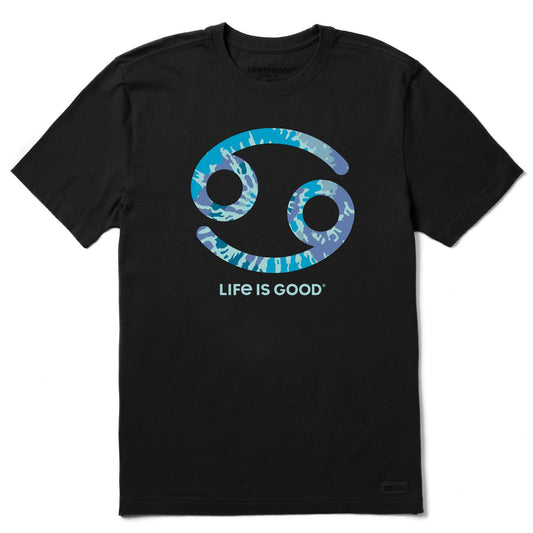 Men's Cancer Sign Tie Dye Short Sleeve Crusher Tee