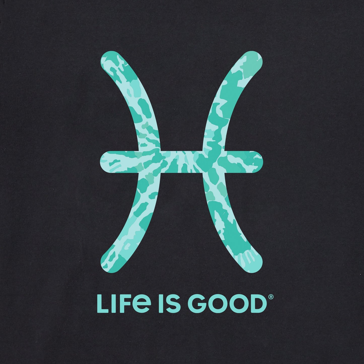 Men's Pisces Sign Tie Dye Short Sleeve Crusher Tee