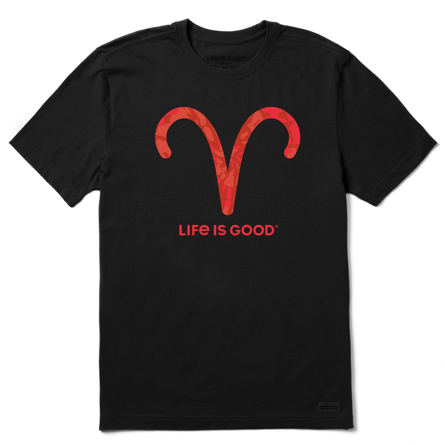 Men's Aries Sign Tie Dye Short Sleeve Crusher Tee