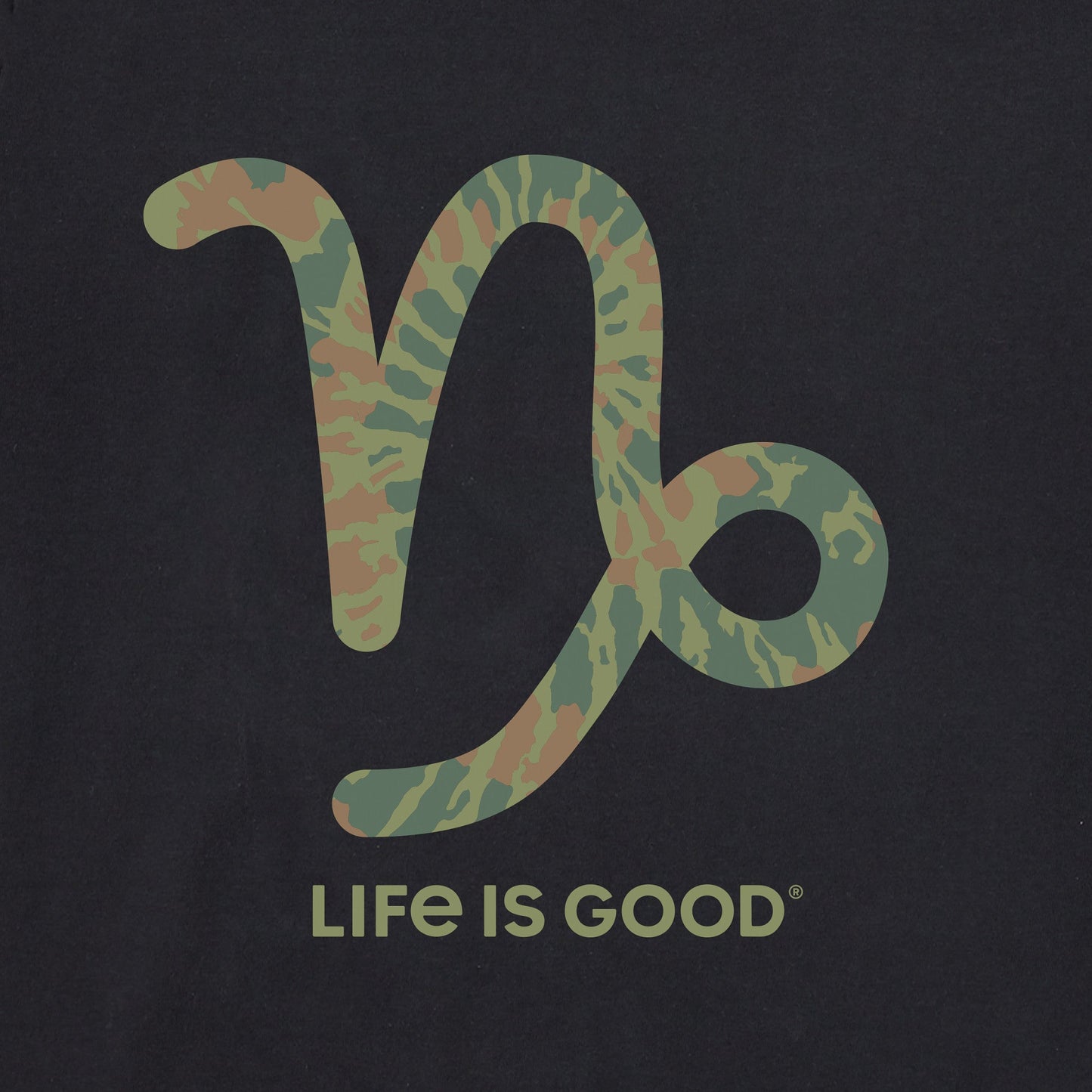 Men's Capricorn Sign Tie Dye Short Sleeve Crusher Tee