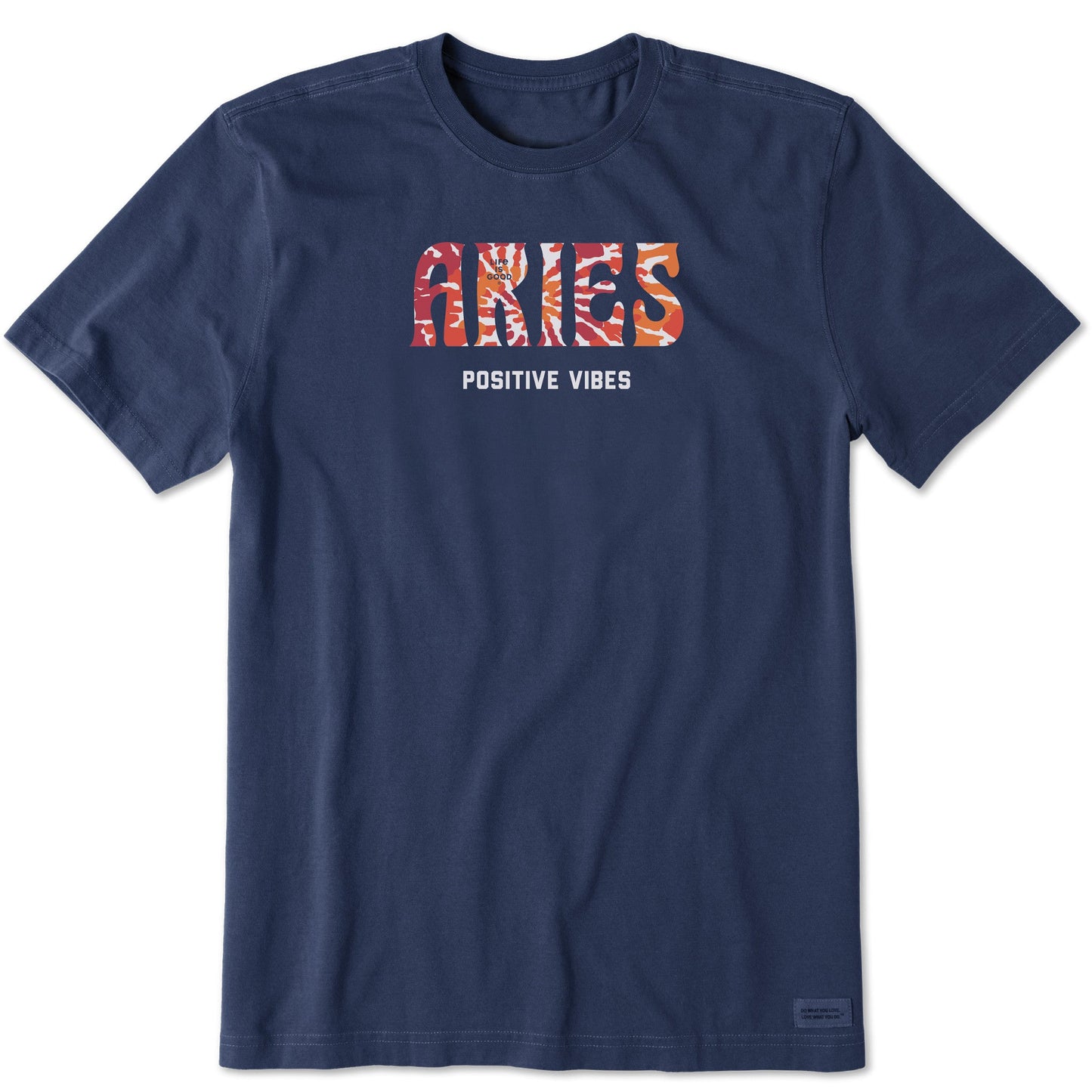 Men's Aries Tie Dye Short Sleeve Crusher Tee