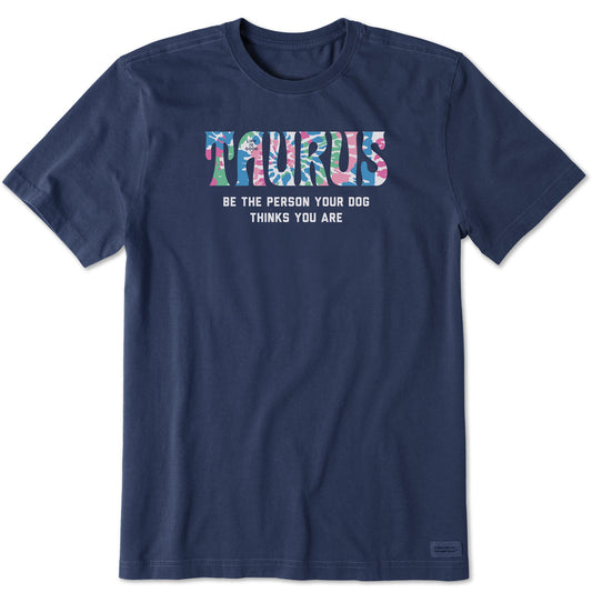 Men's Taurus Tie Dye Short Sleeve Crusher Tee