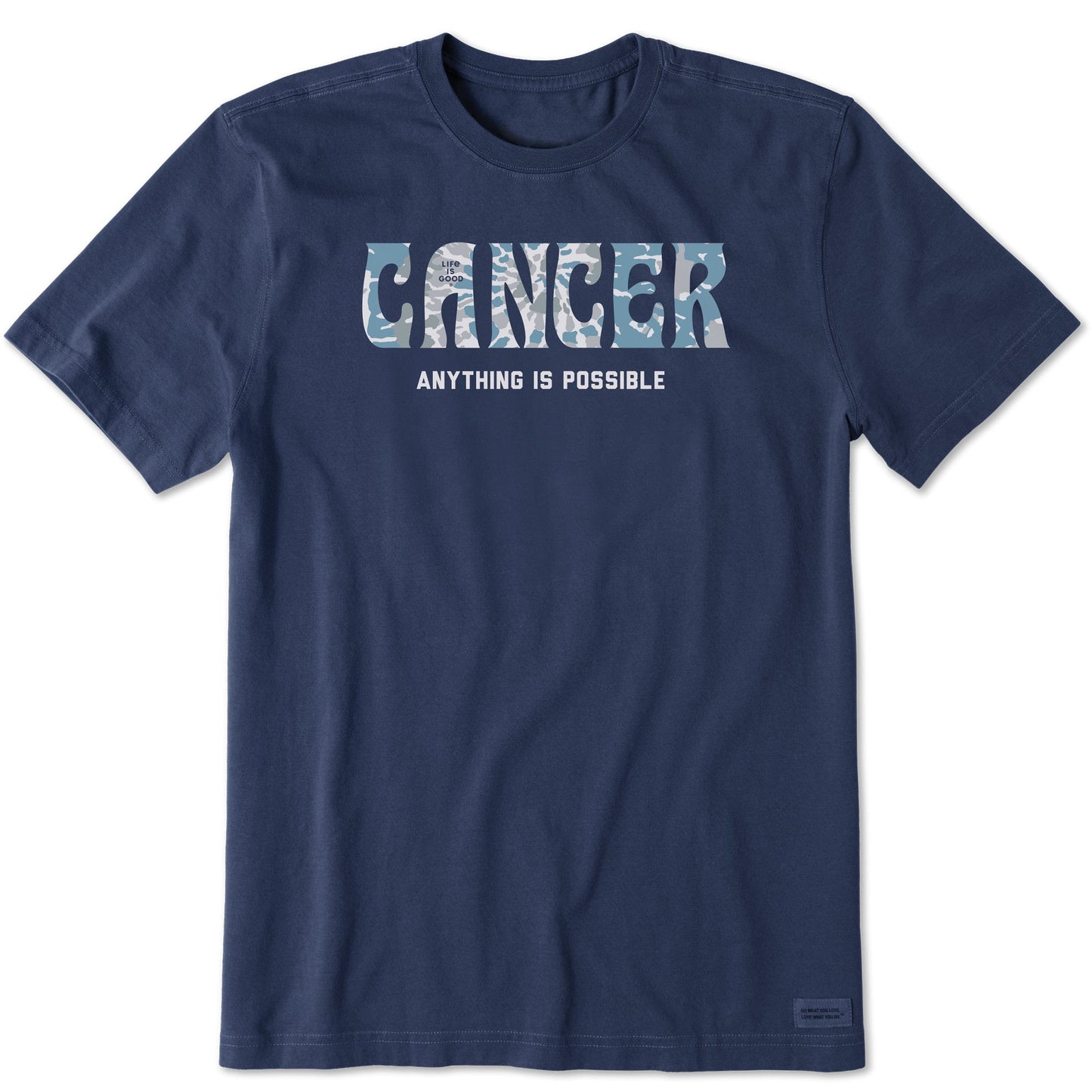 Men's Cancer Tie Dye Short Sleeve Crusher Tee