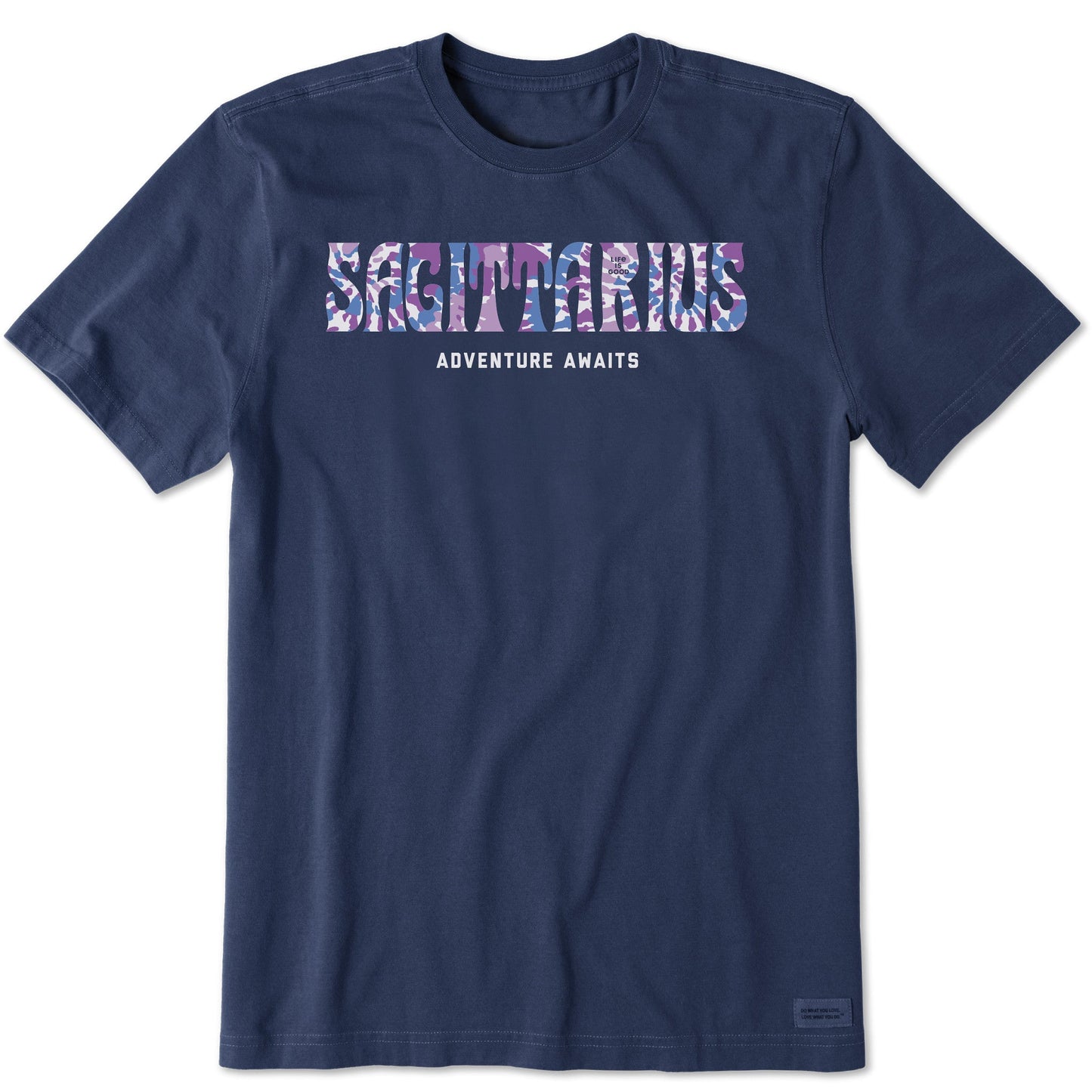Men's Sagittarius Tie Dye Short Sleeve Crusher Tee