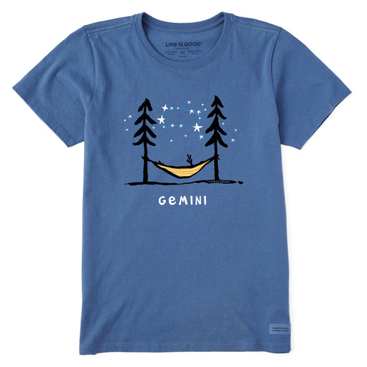 Women's Zodiac Hammock Gemini Short Sleeve Crusher Tee