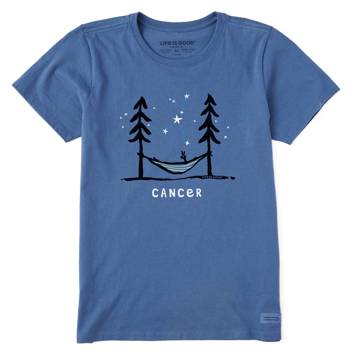 Women's Zodiac Hammock Cancer Short Sleeve Crusher Tee