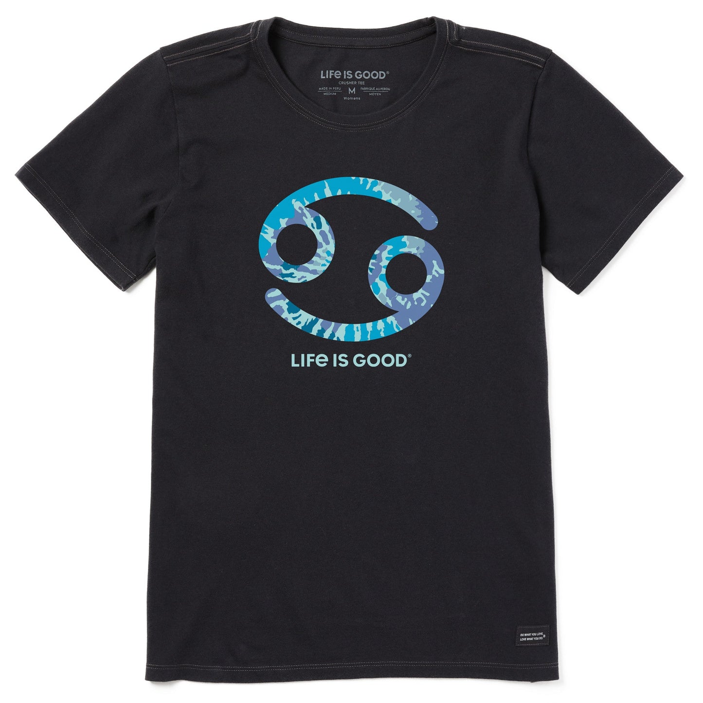 Women's Cancer Sign Tie Dye Short Sleeve Crusher Tee