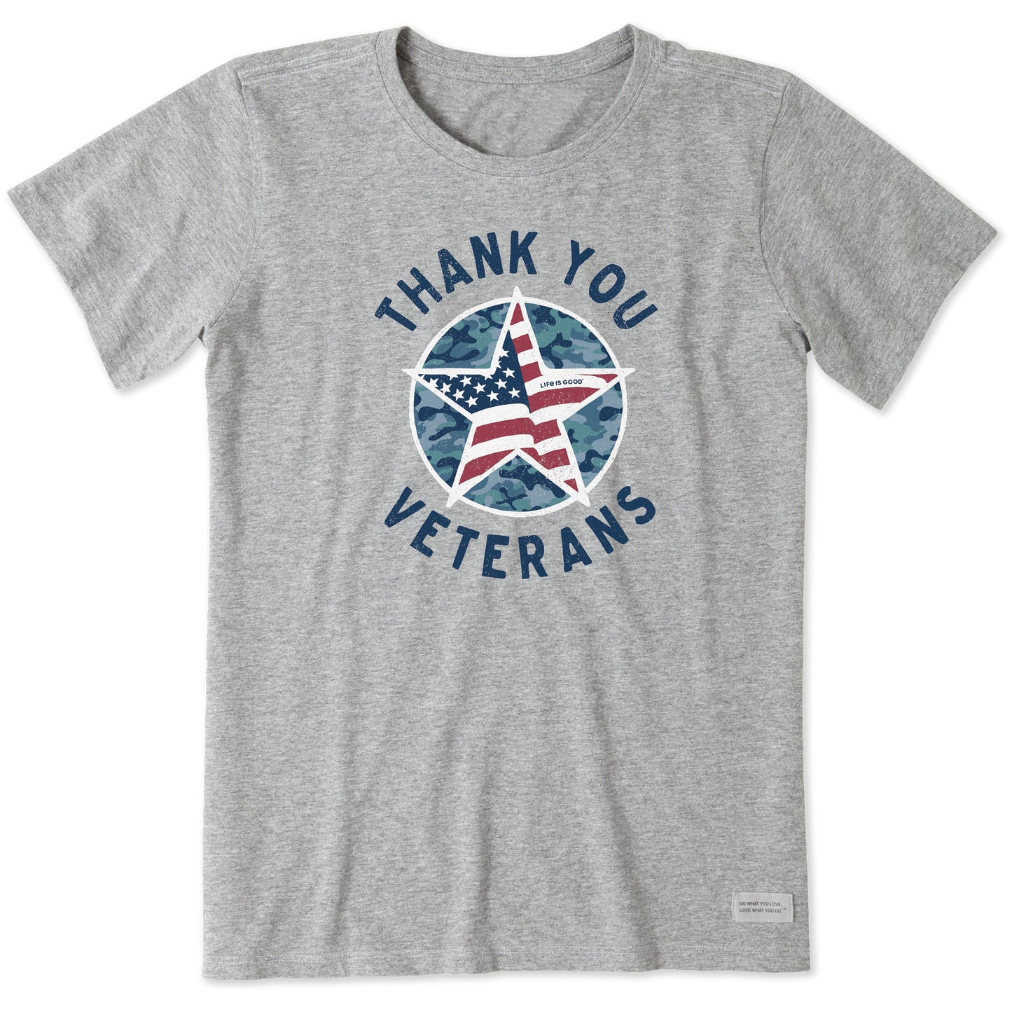 Women's Thank You Veterans Star Short Sleeve Crusher Tee