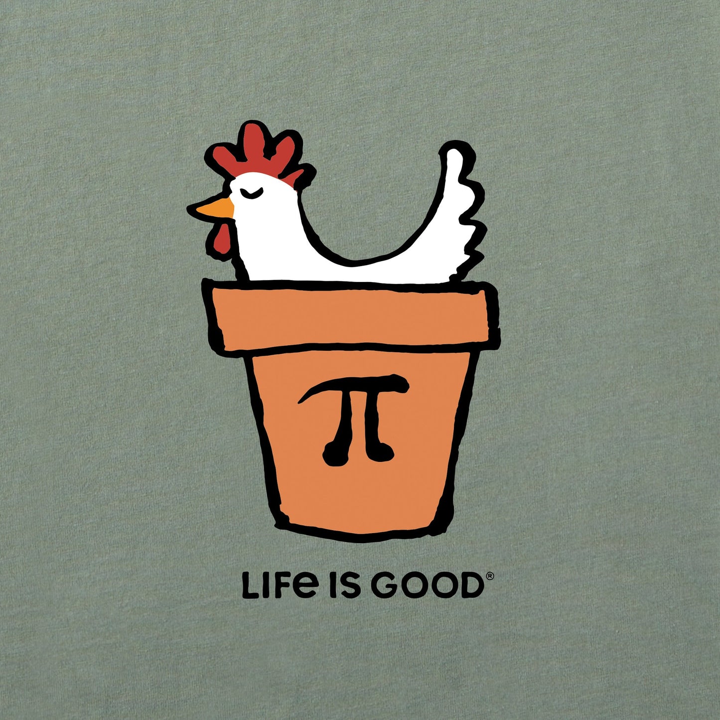 Men's Chicken Pot Pi Short Sleeve Crusher Tee