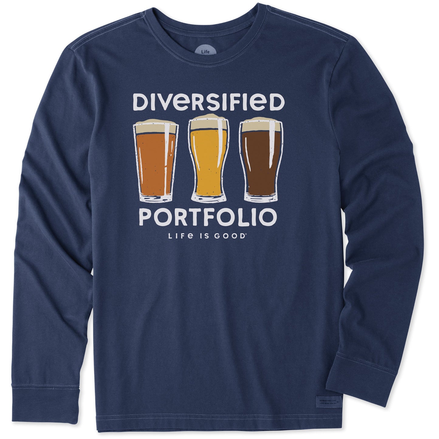 Men's Diversified Portfolio Beer Long Sleeve Crusher Tee