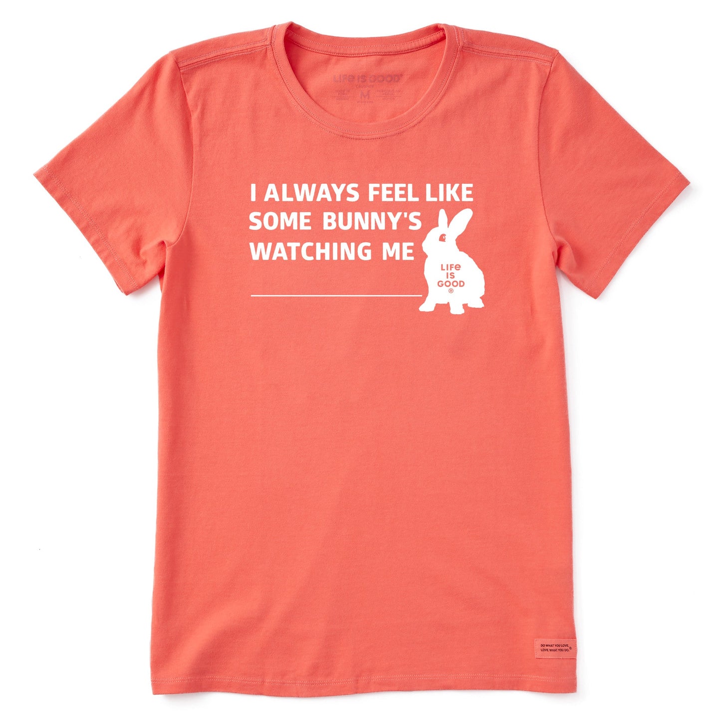 Women's Some Bunny's Watching Me Short Sleeve Crusher Tee