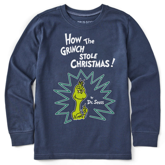 Kids How the Grinch Stole Christmas! Long Sleeve Crusher Tee