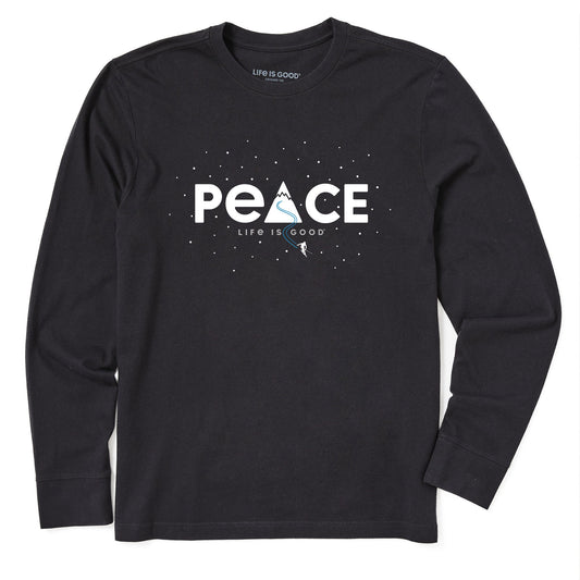 Men's Peace Skier Long Sleeve Crusher Tee