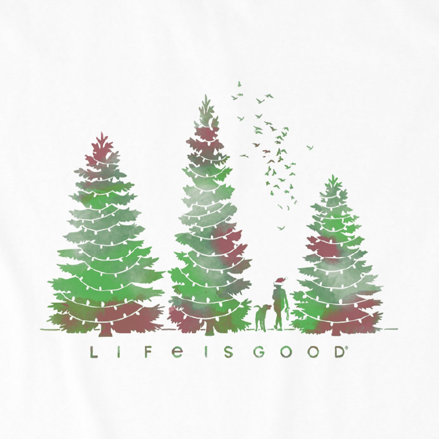 Women's Christmas Hike Long Sleeve Crusher Tee