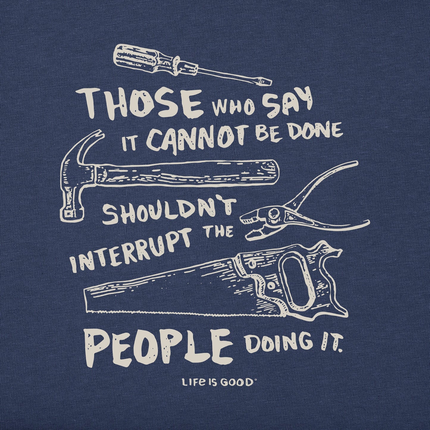 Men's Don't Interrupt - Tools Short Sleeve Crusher Tee