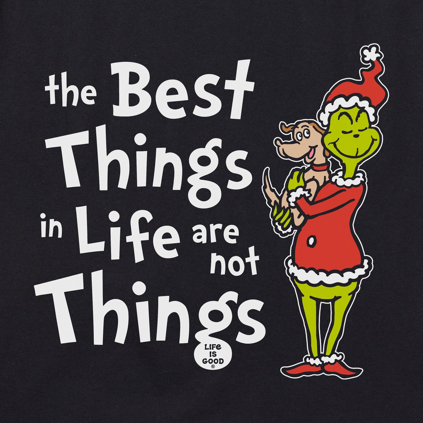 Women's Grinch and Max The Best Things Long Sleeve Crusher Vee