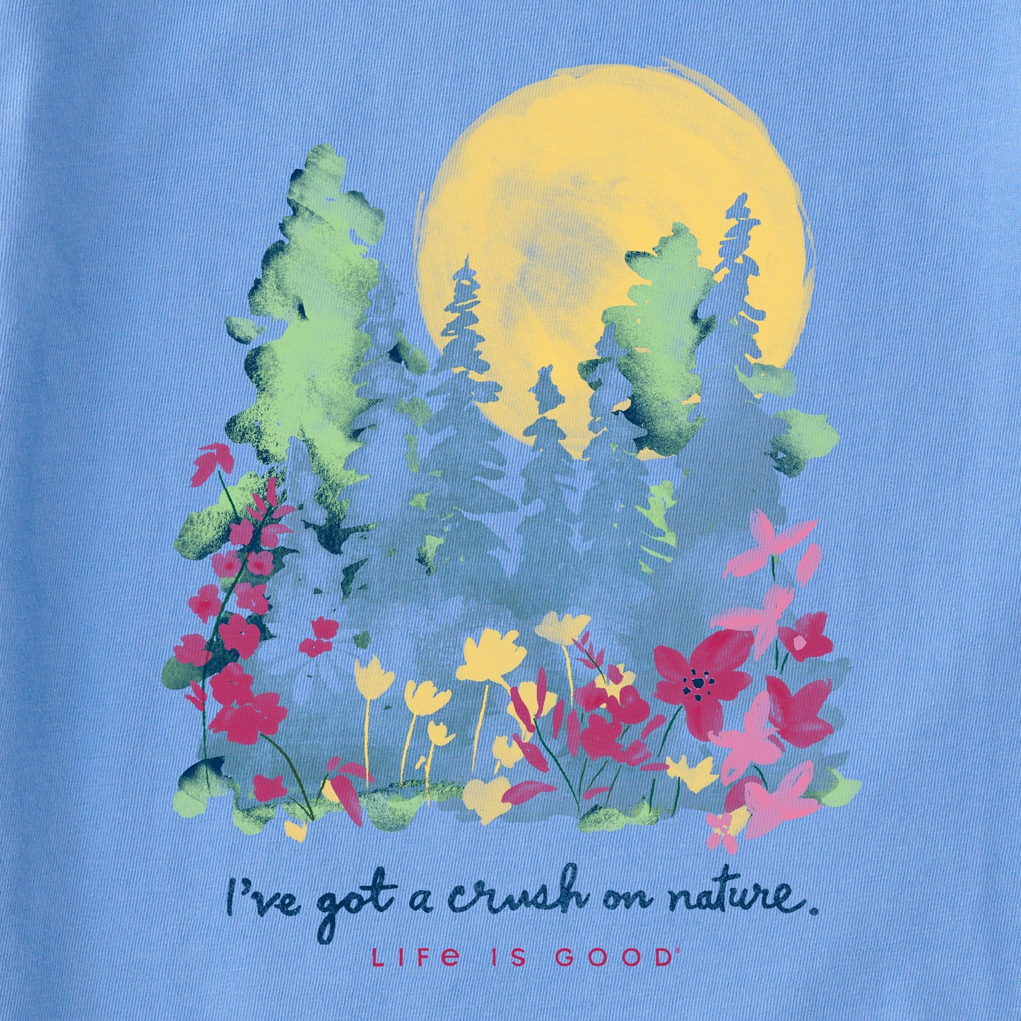 Women's Crush on Nature Wildflowers Short Sleeve Tee