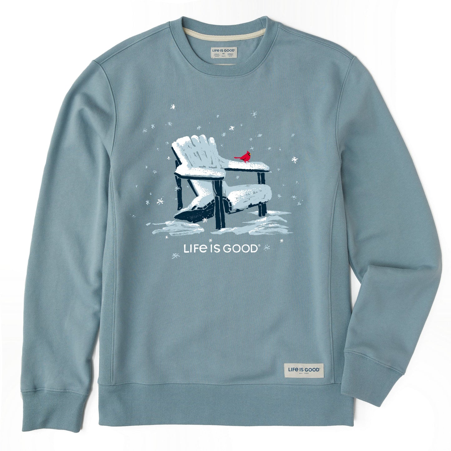 Men's Snowy Adirondack Cardinal Simply True Crew