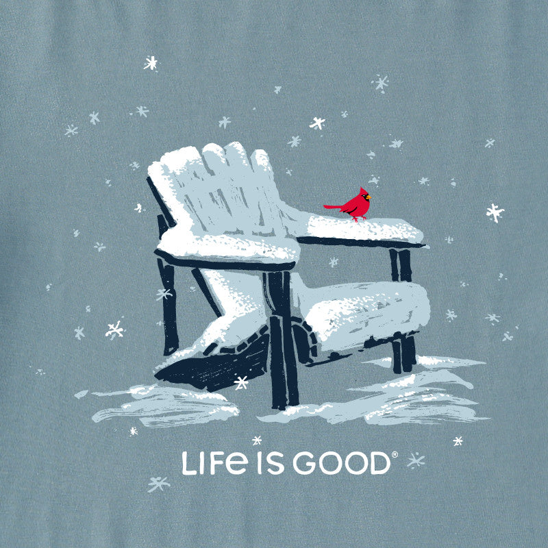 Men's Snowy Adirondack Cardinal Simply True Crew