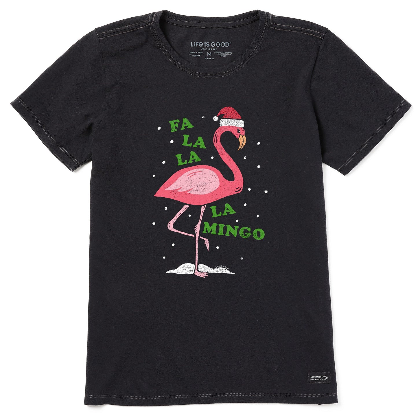 Women's FaLaLaLamingo Short Sleeve Crusher Tee