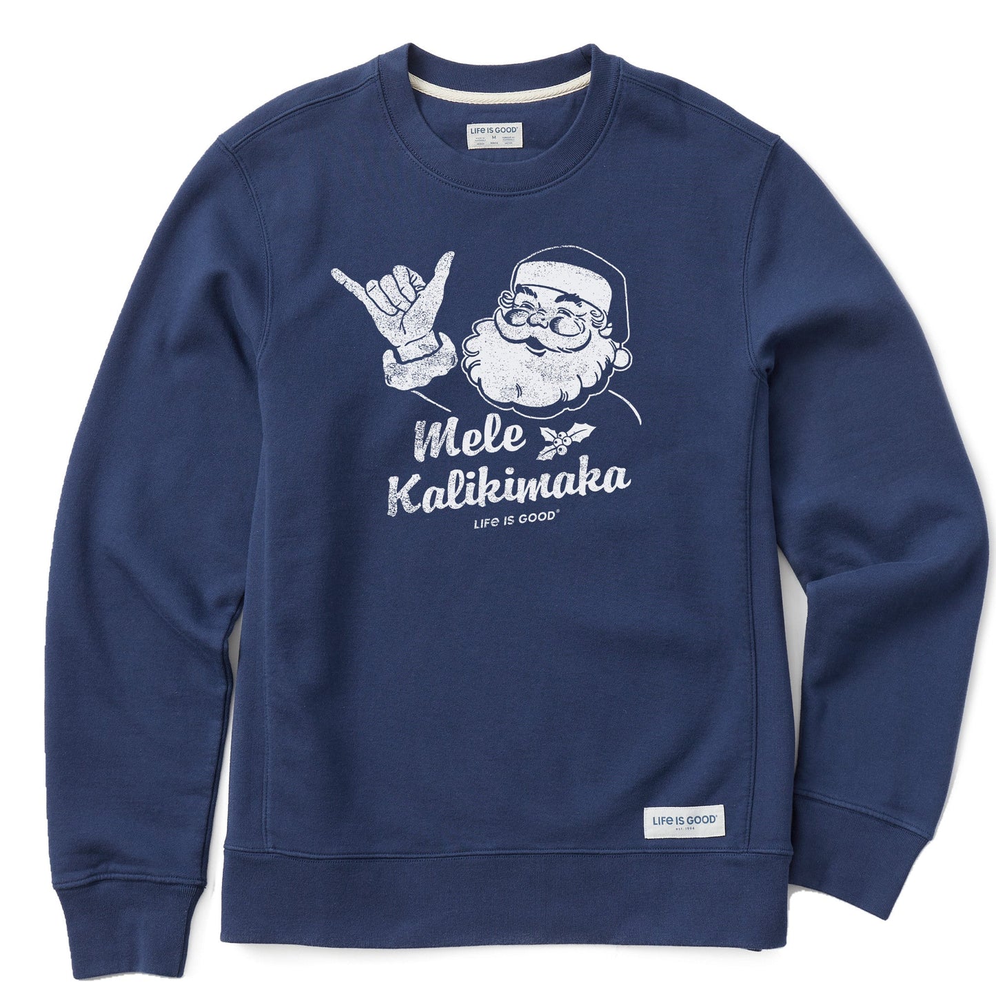 Men's Santa Mele Kalikimaka Simply True Fleece Crew