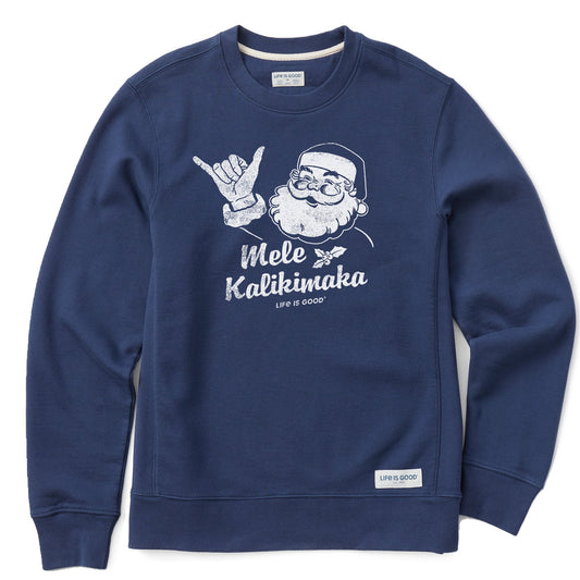 Men's Santa Mele Kalikimaka Simply True Fleece Crew