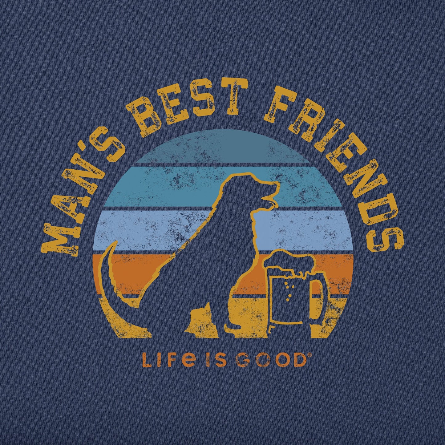 Men's Man's Best Friends Short Sleeve Crusher Tee