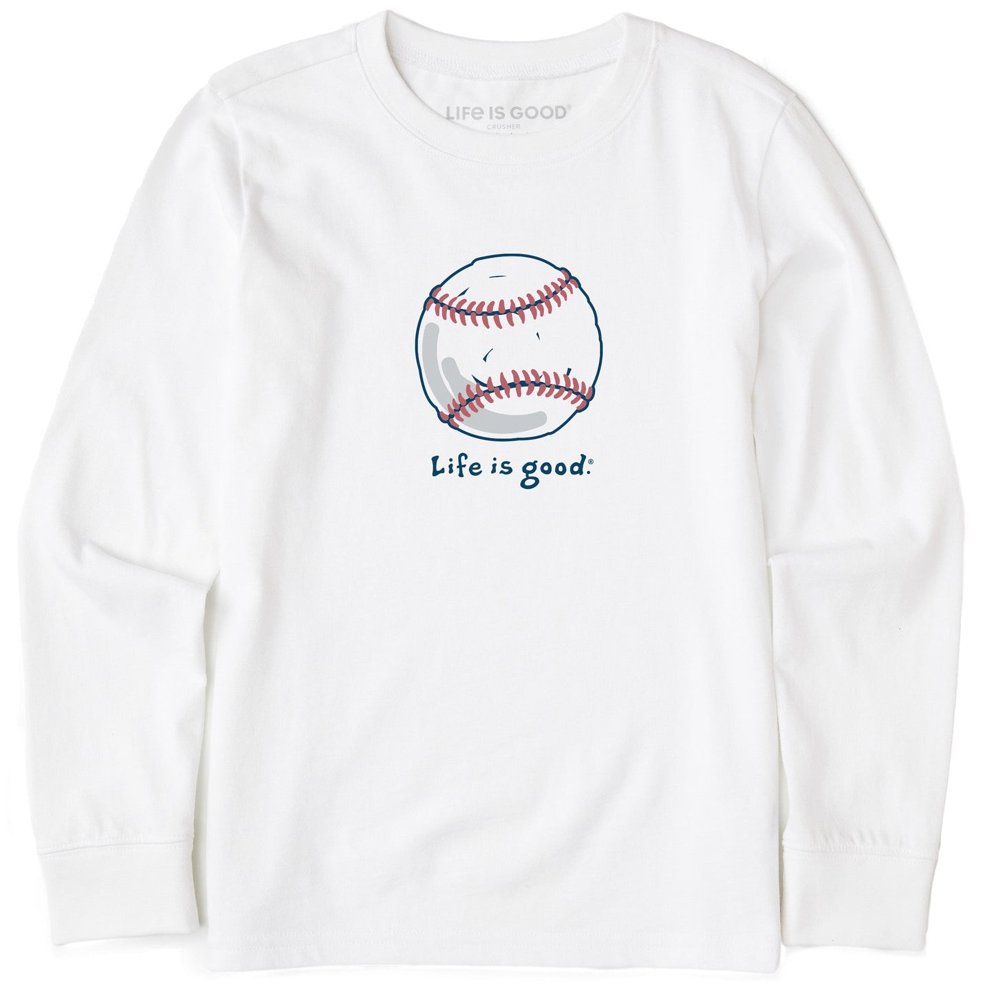 Kids Baseball Long Sleeve Crusher Tee