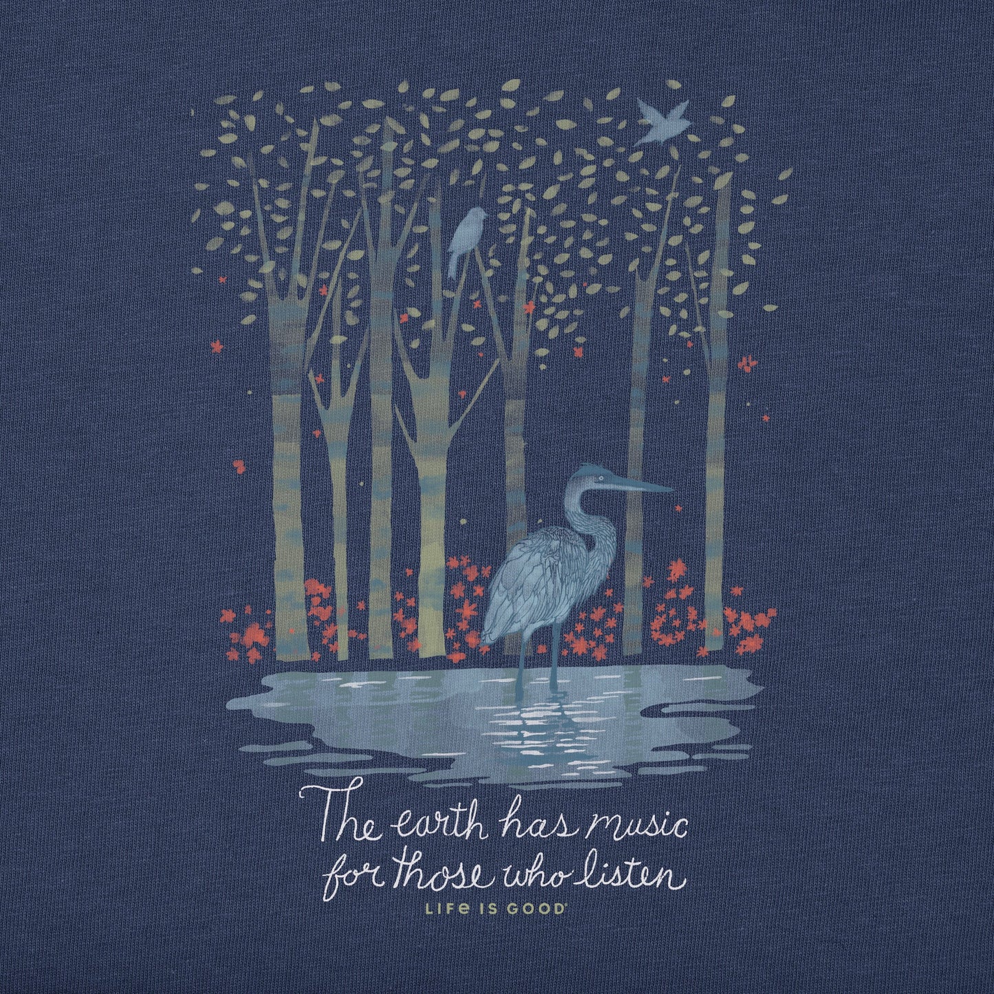 Women's Earth Has Music Heron Simply True Fleece Crew