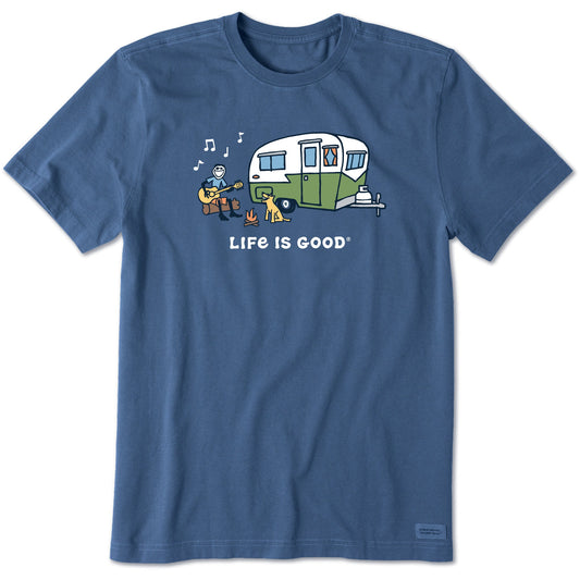 Men's Jake and Rocket Camper Music Short Sleeve Crusher Tee