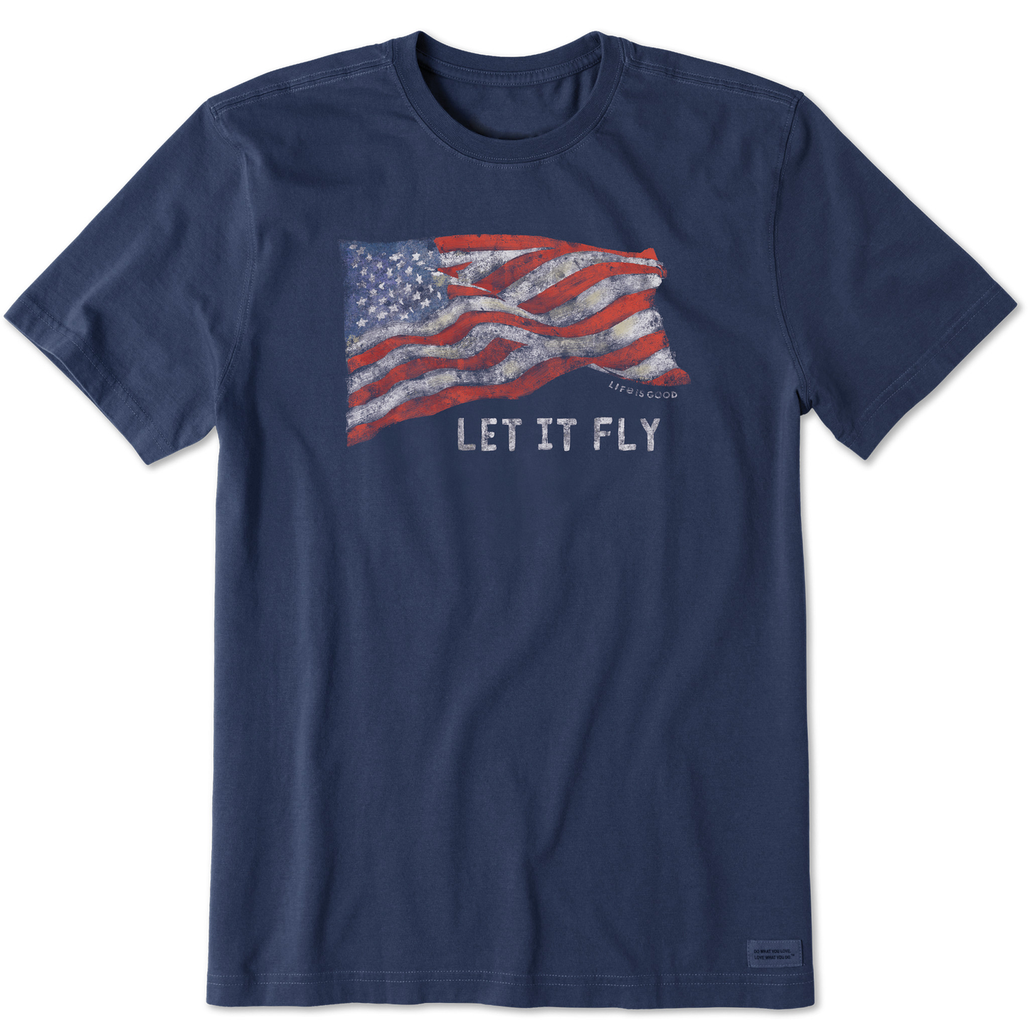 Men's Let It Fly Flag Short Sleeve Crusher Tee