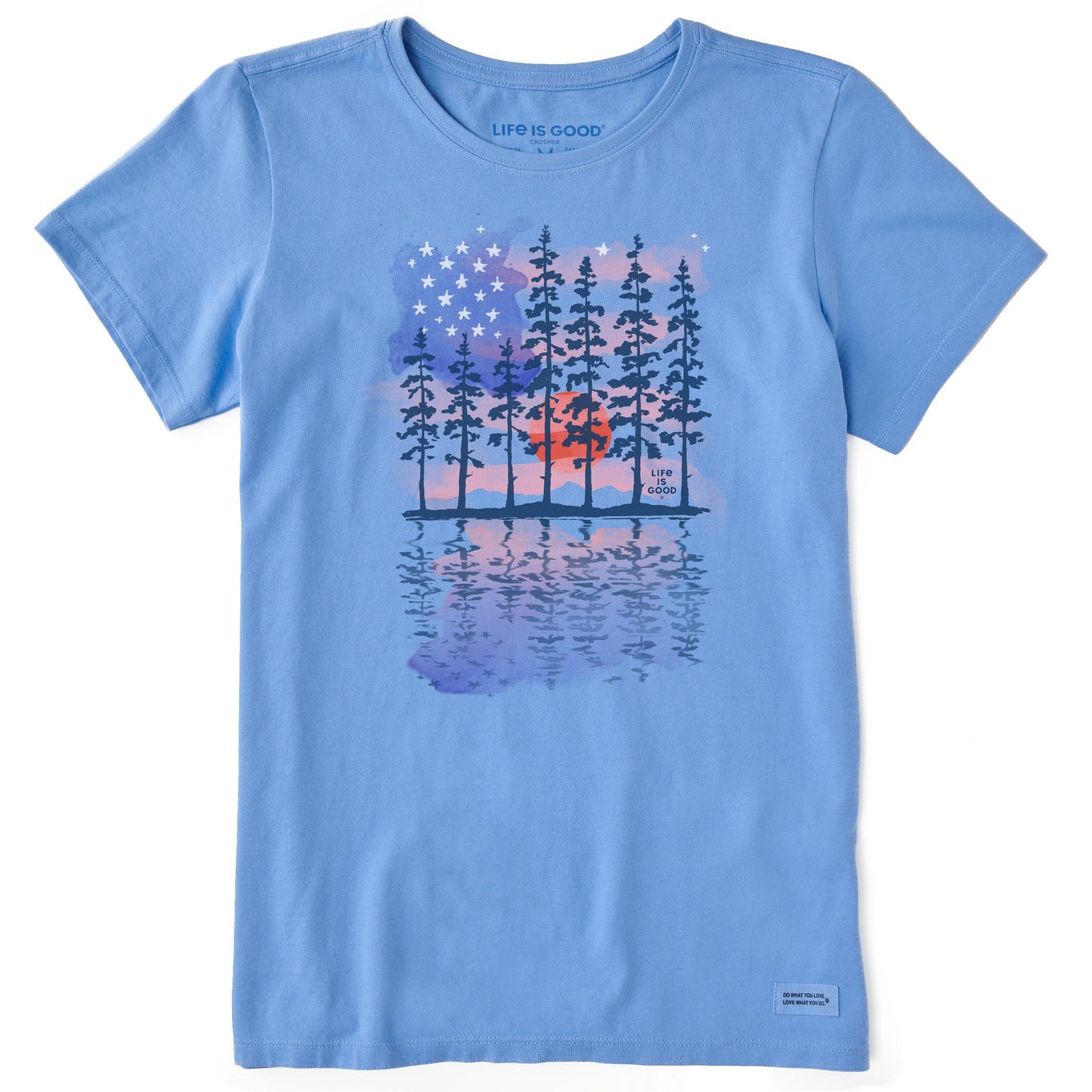 Women's Tall Pine Flag Short Sleeve Crusher-LITE Tee